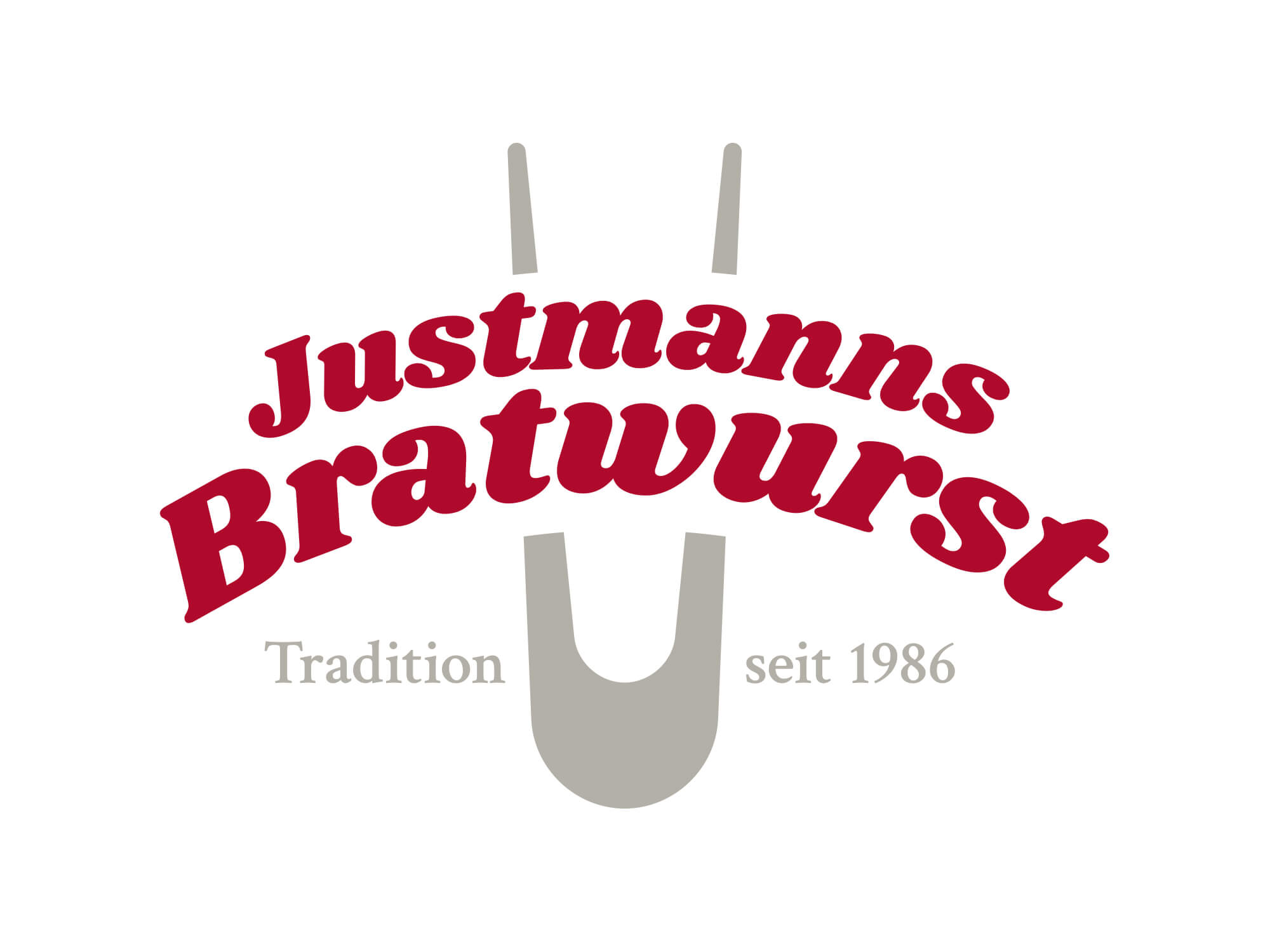 Justmanns Bratwurst Logoentwurf